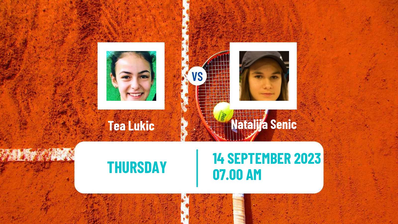 Tennis ITF W15 Kursumlijska Banja 10 Women Tea Lukic - Natalija Senic