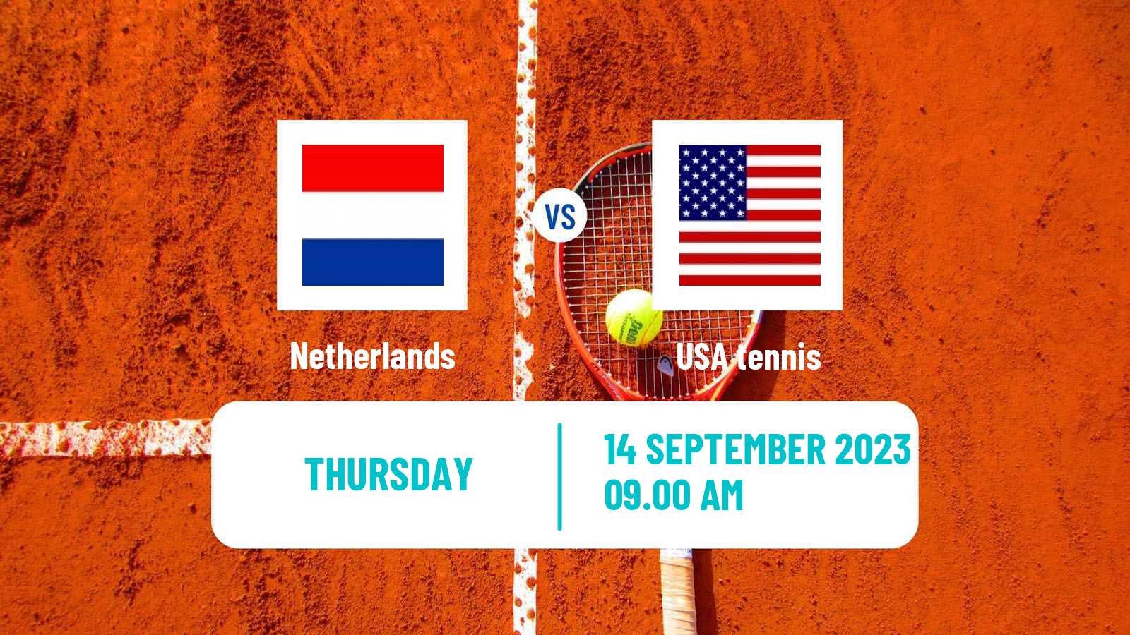 Tennis Davis Cup - World Group Teams Netherlands - USA