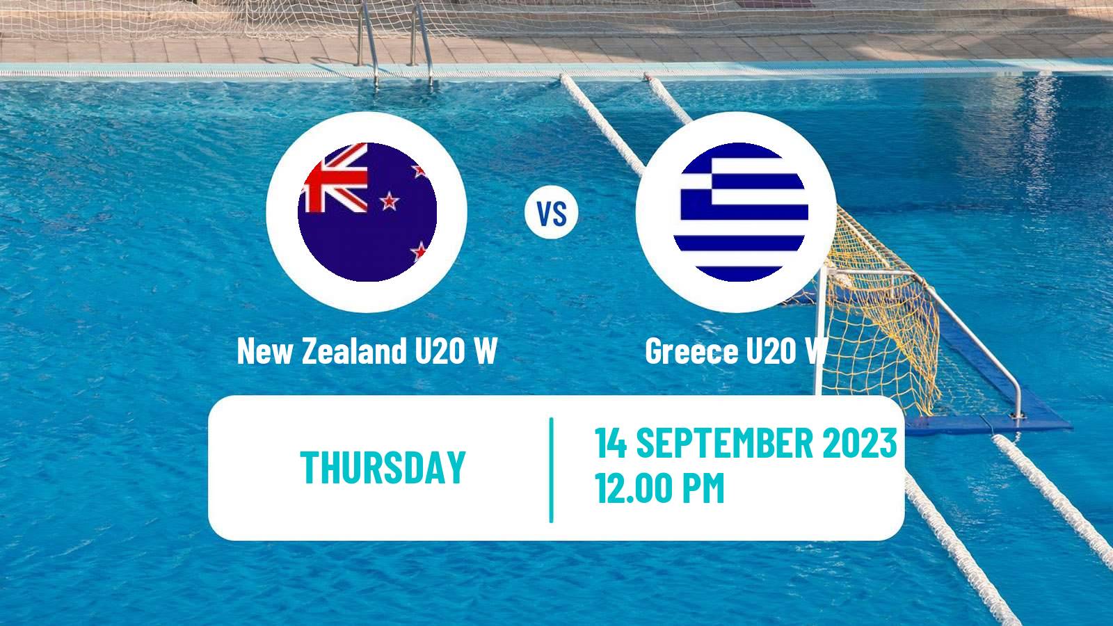 Water polo World Championship Water Polo U20 Women New Zealand U20 W - Greece U20 W