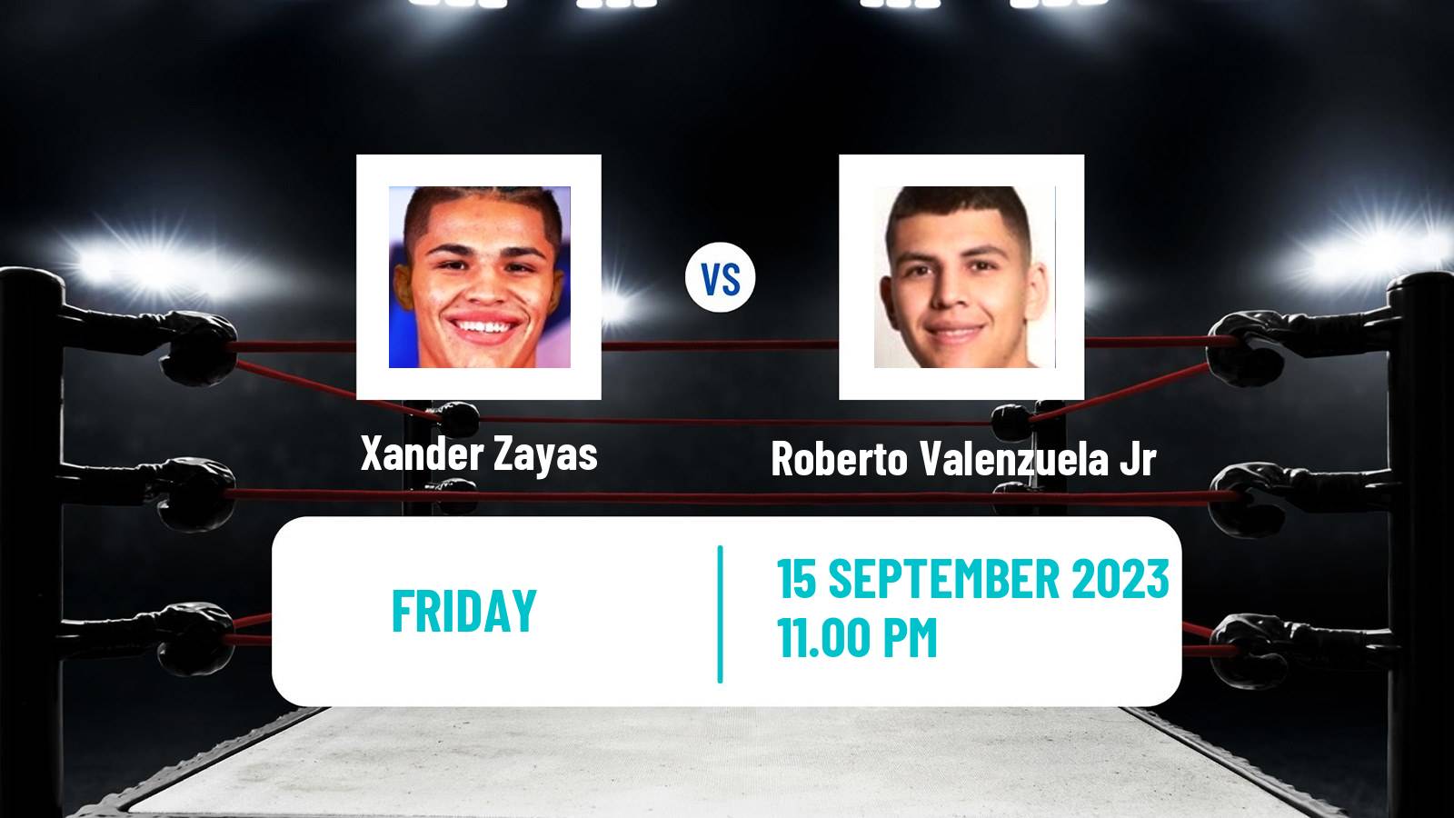 Boxing Super Welterweight WBO Nabo Nabf Titles Men Xander Zayas - Roberto Valenzuela Jr