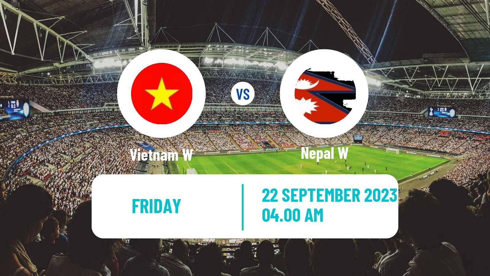 Soccer Asian Games Football Women Vietnam W - Nepal W