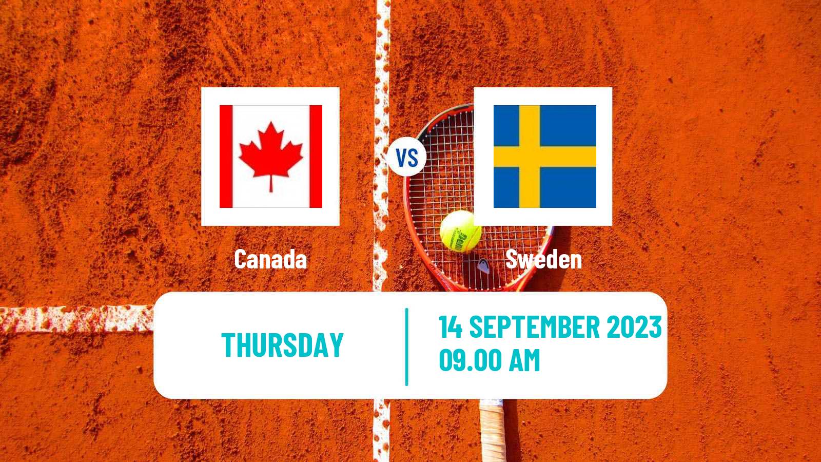 Tennis Davis Cup - World Group Teams Canada - Sweden