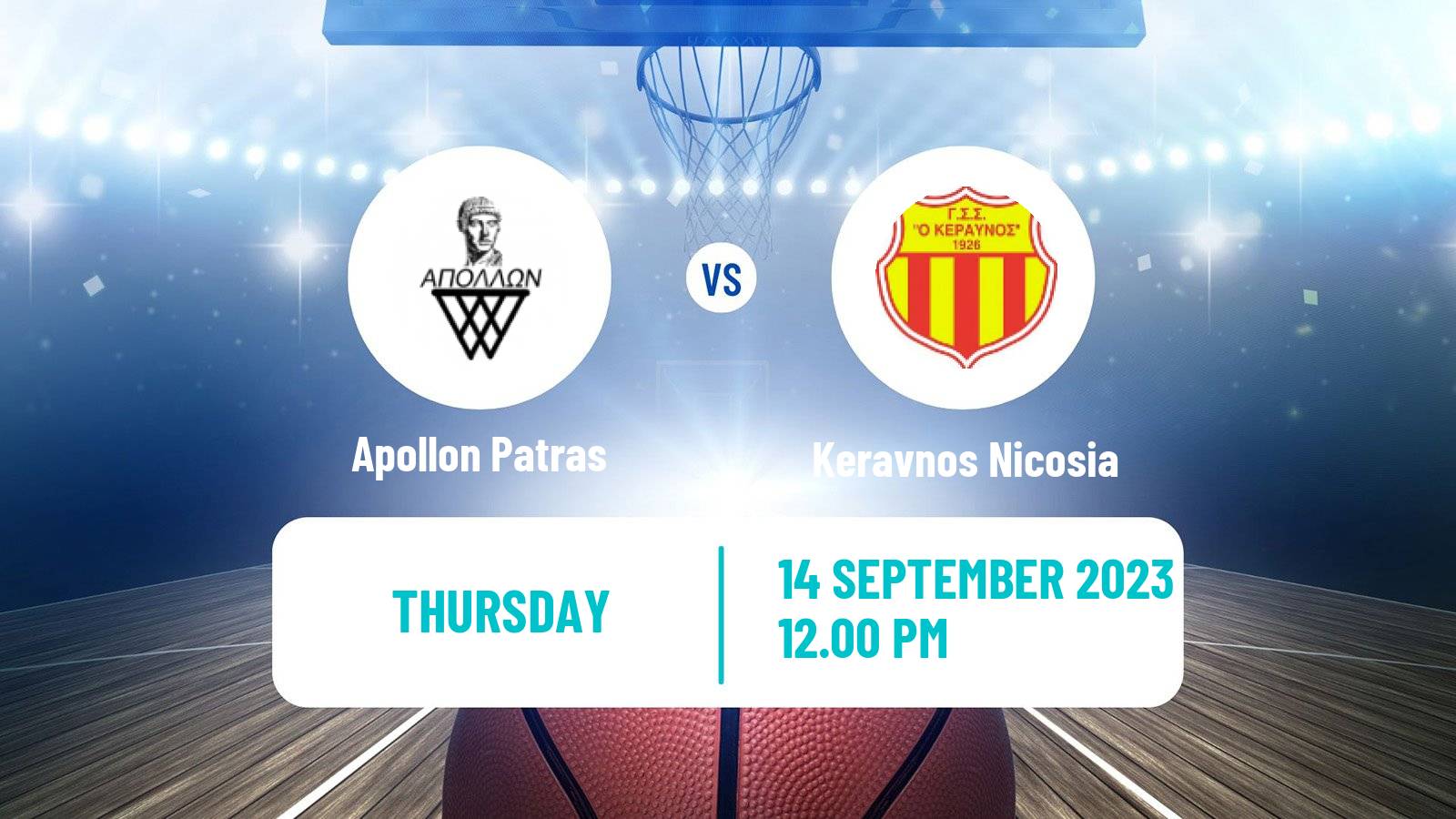 Basketball Club Friendly Basketball Apollon Patras - Keravnos Nicosia