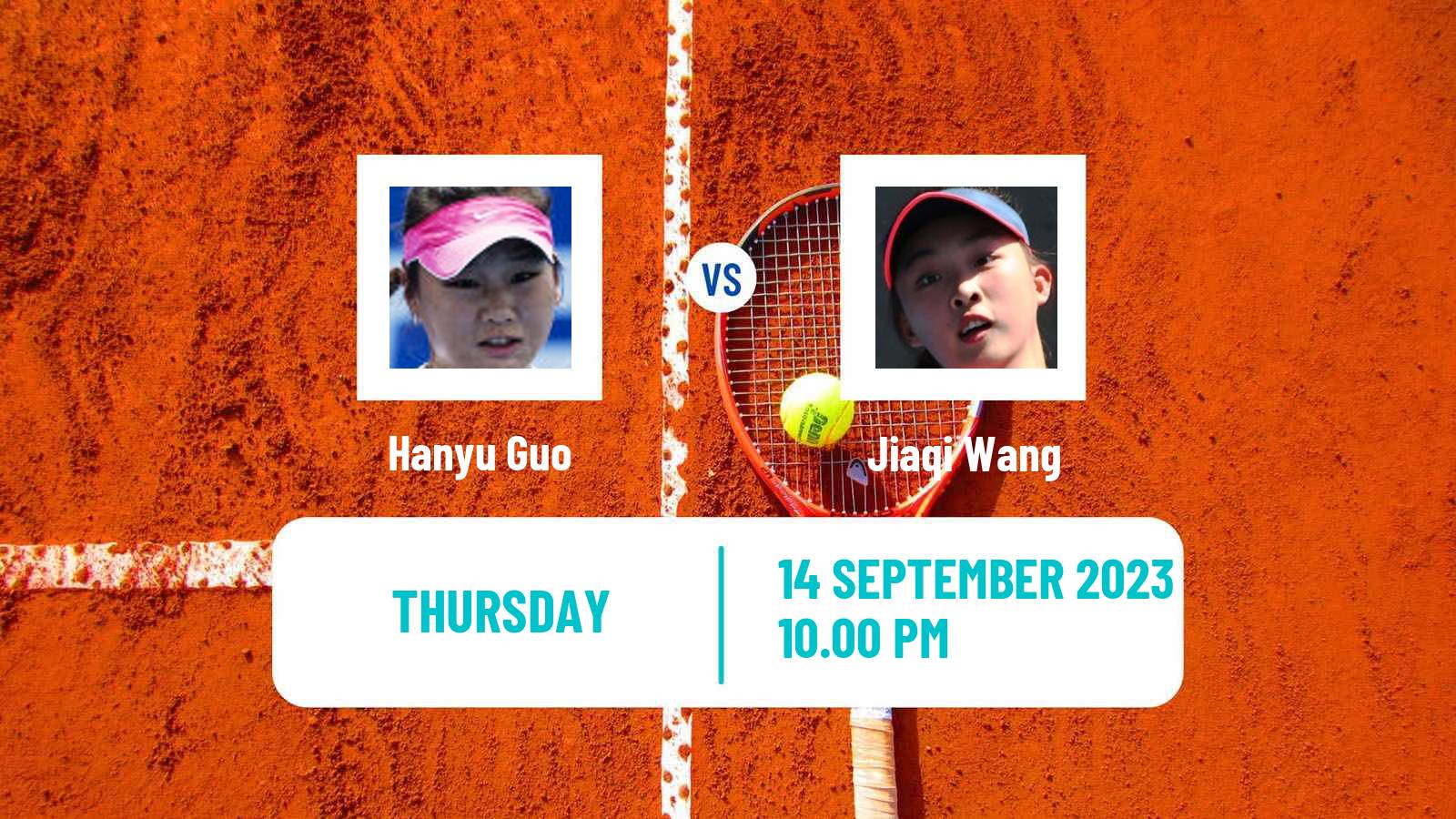 Tennis ITF W25 Guiyang Women Hanyu Guo - Jiaqi Wang