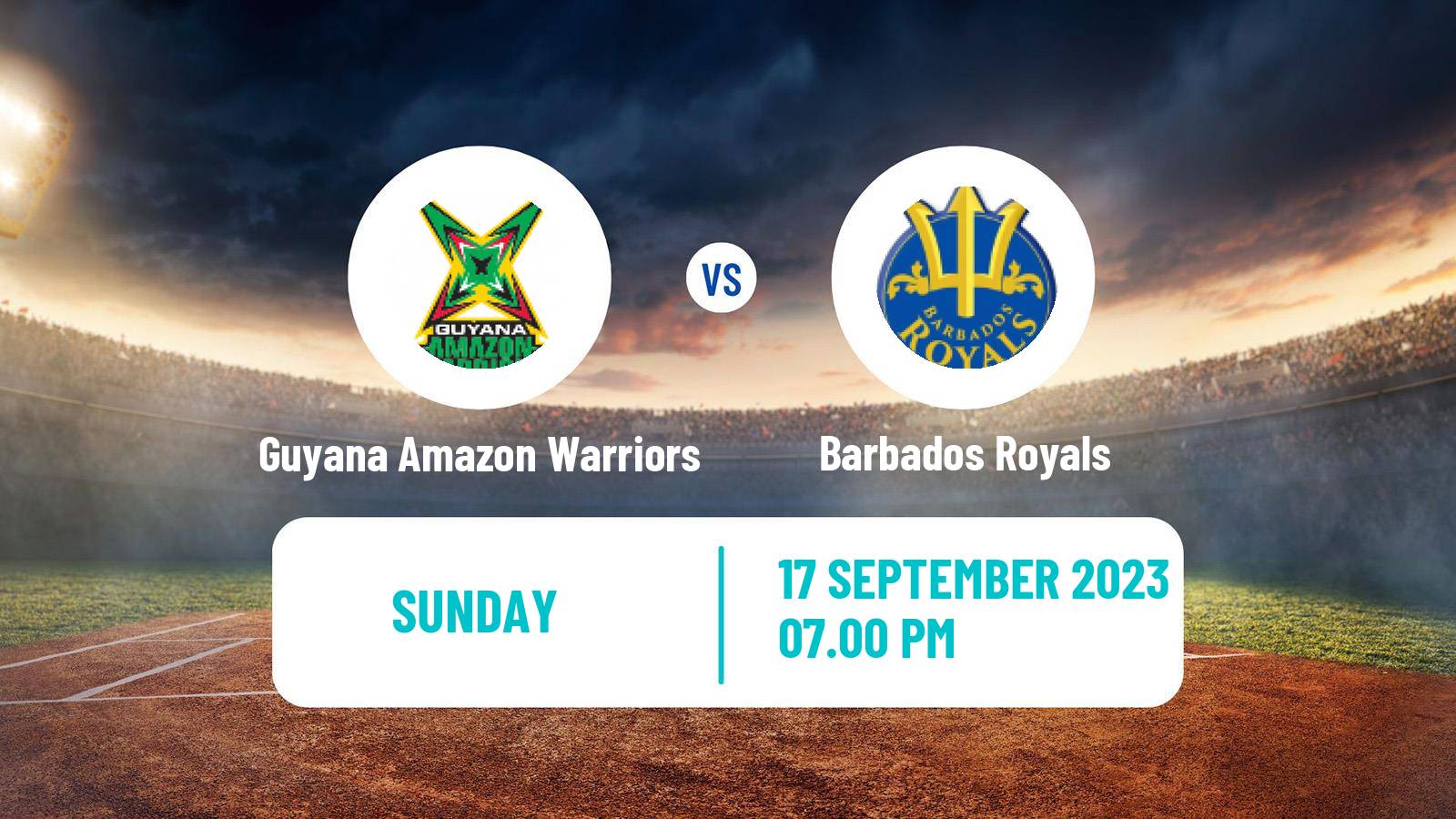 Cricket Caribbean Premier League Cricket Guyana Amazon Warriors - Barbados Royals