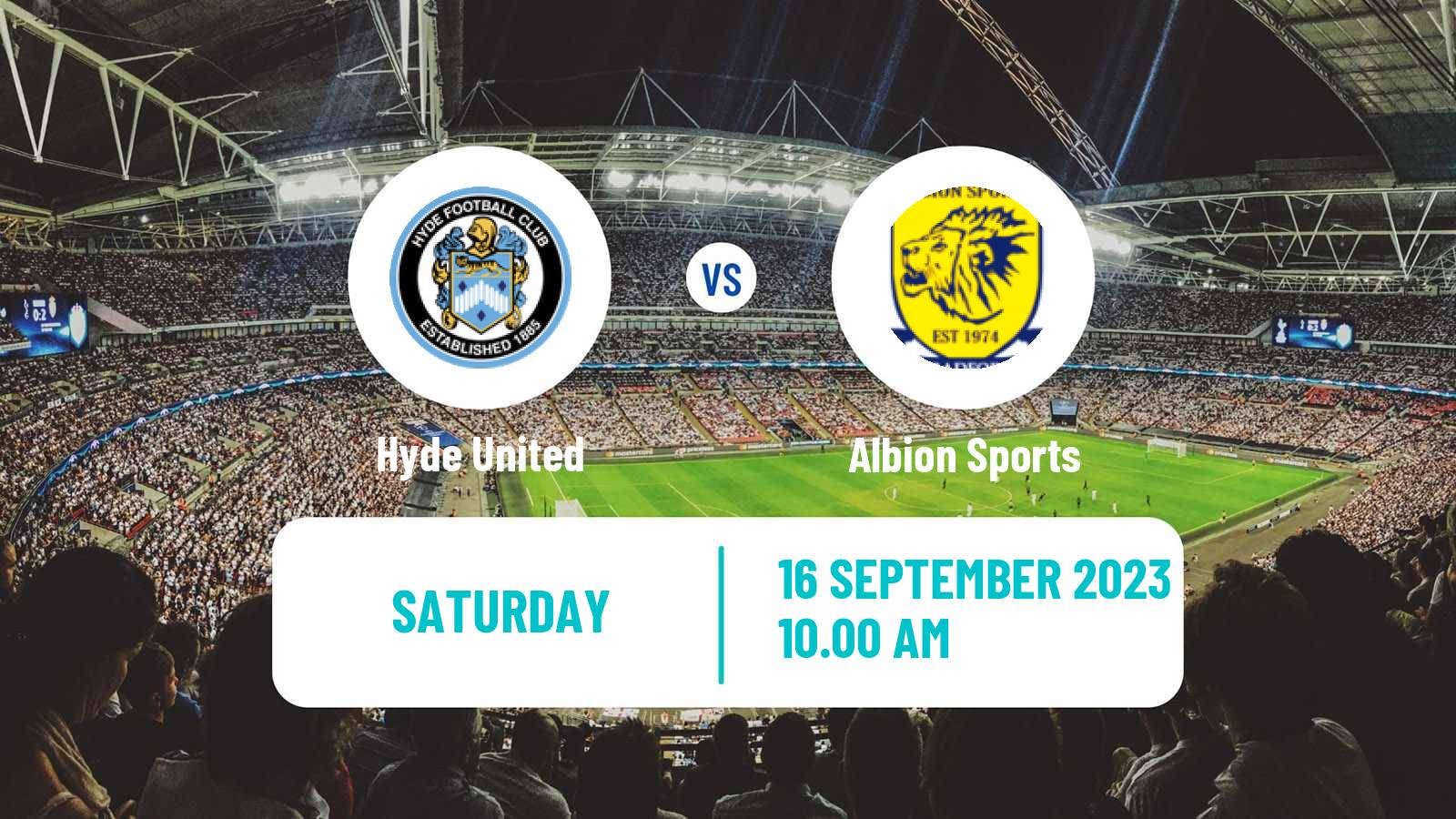 Soccer English FA Cup Hyde United - Albion Sports