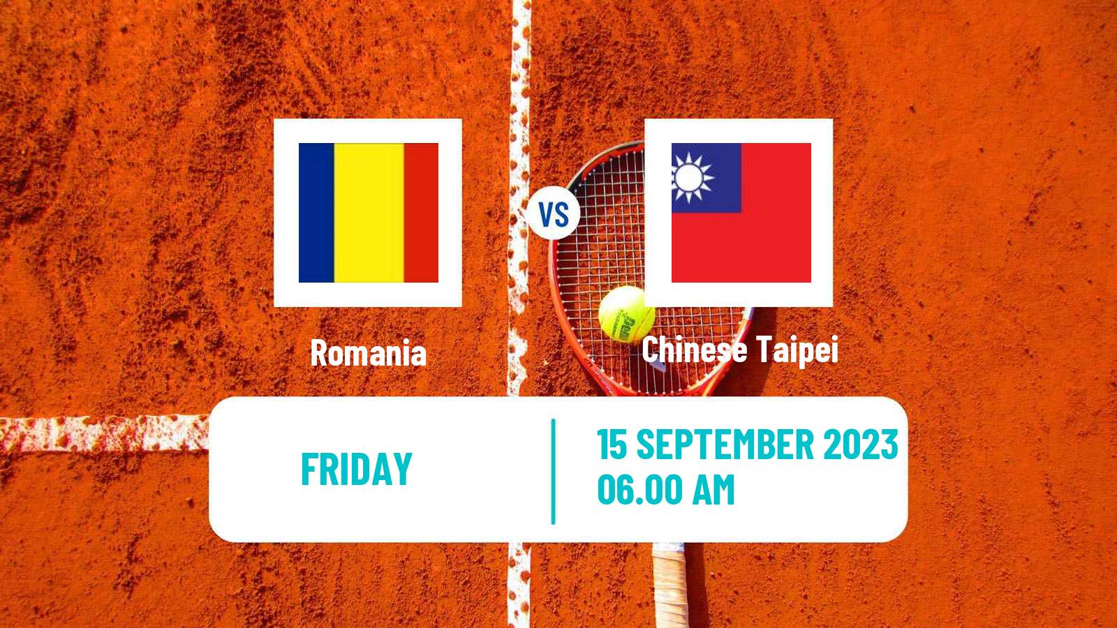 Tennis Davis Cup World Group I Teams Romania - Chinese Taipei