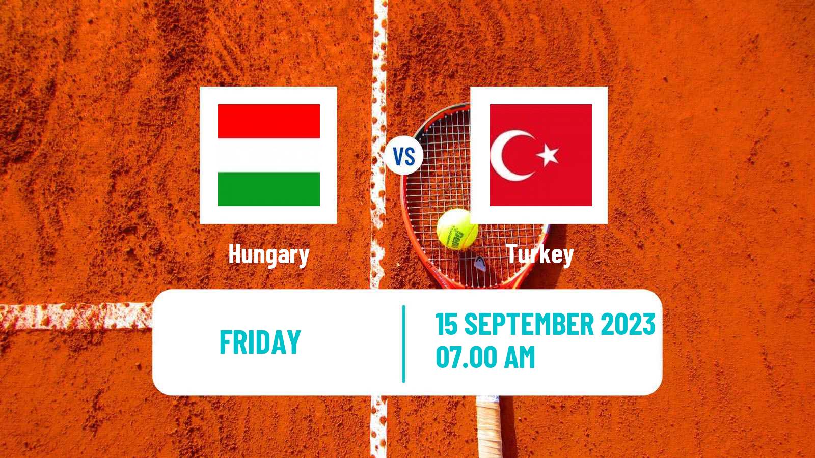 Tennis Davis Cup World Group I Teams Hungary - Turkey