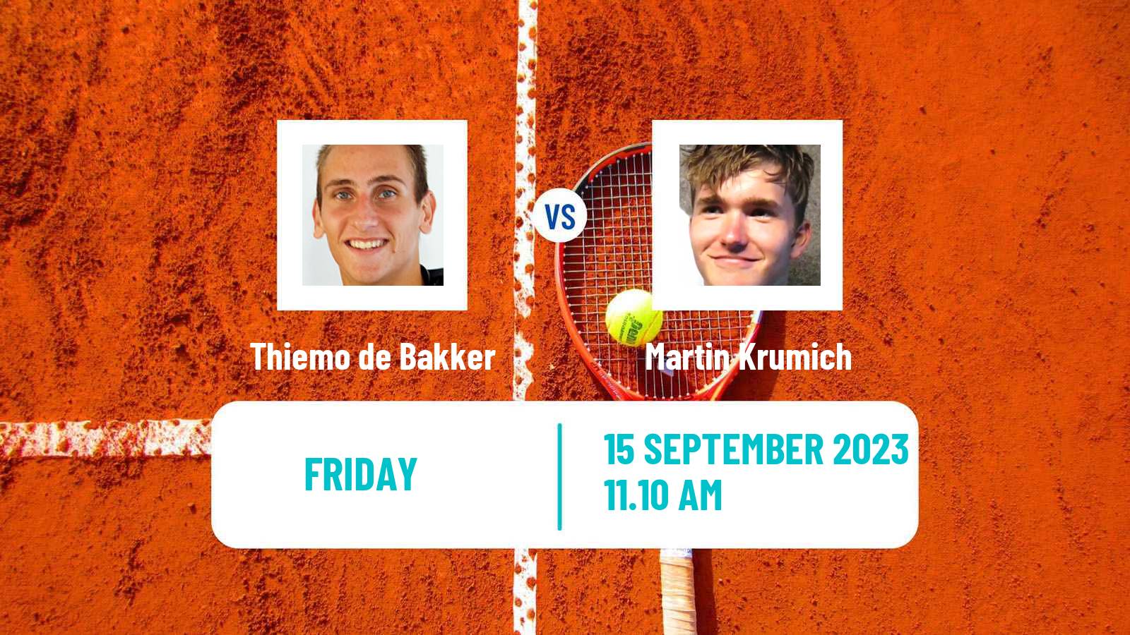 Tennis ITF M15 Buschhausen Men Thiemo de Bakker - Martin Krumich