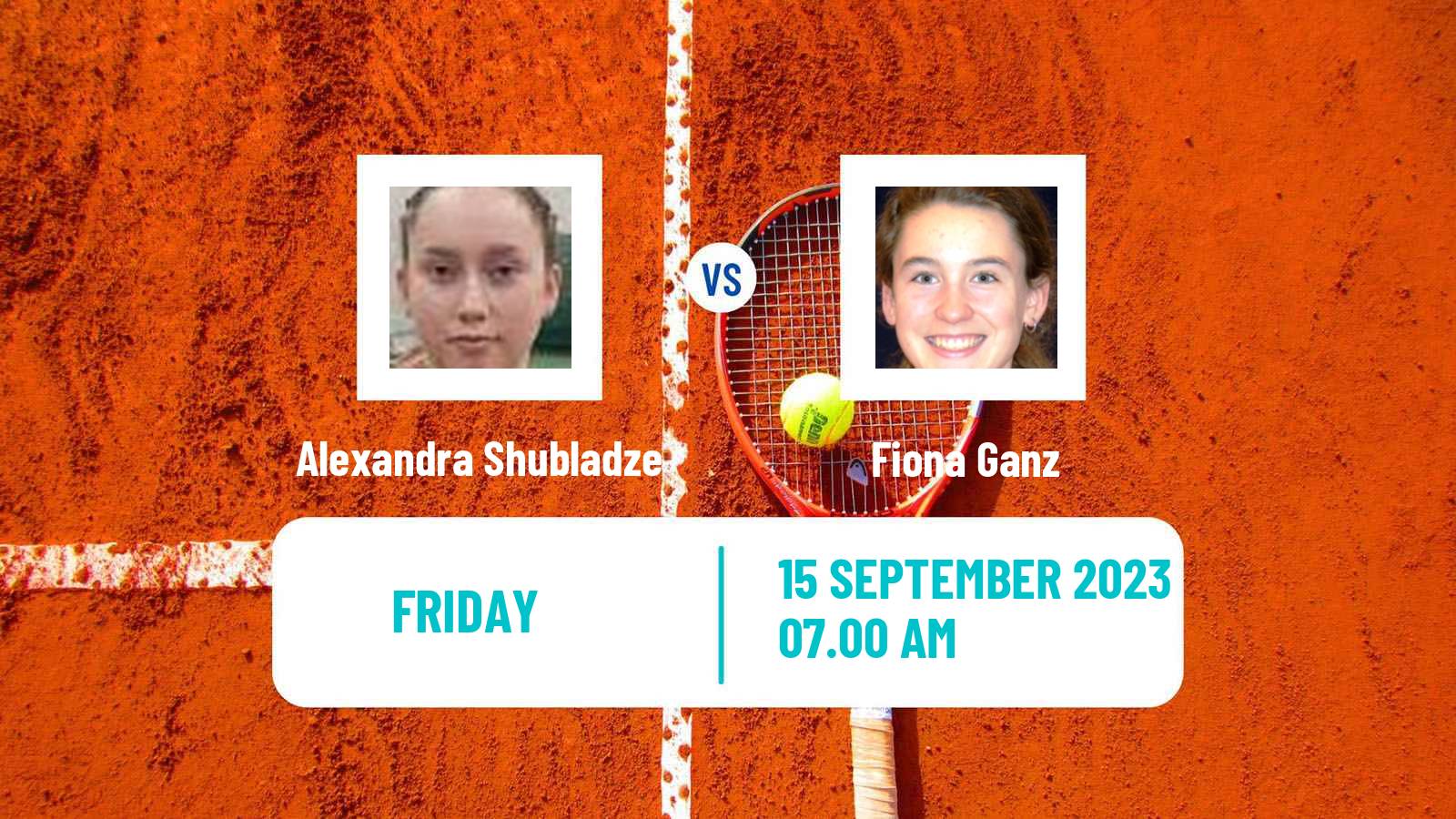 Tennis ITF W15 Dijon Women Alexandra Shubladze - Fiona Ganz
