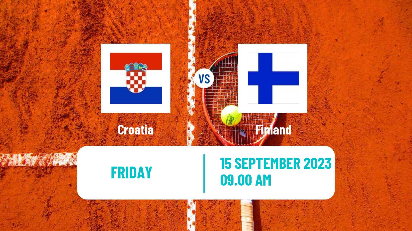Tennis Davis Cup - World Group Teams Croatia - Finland