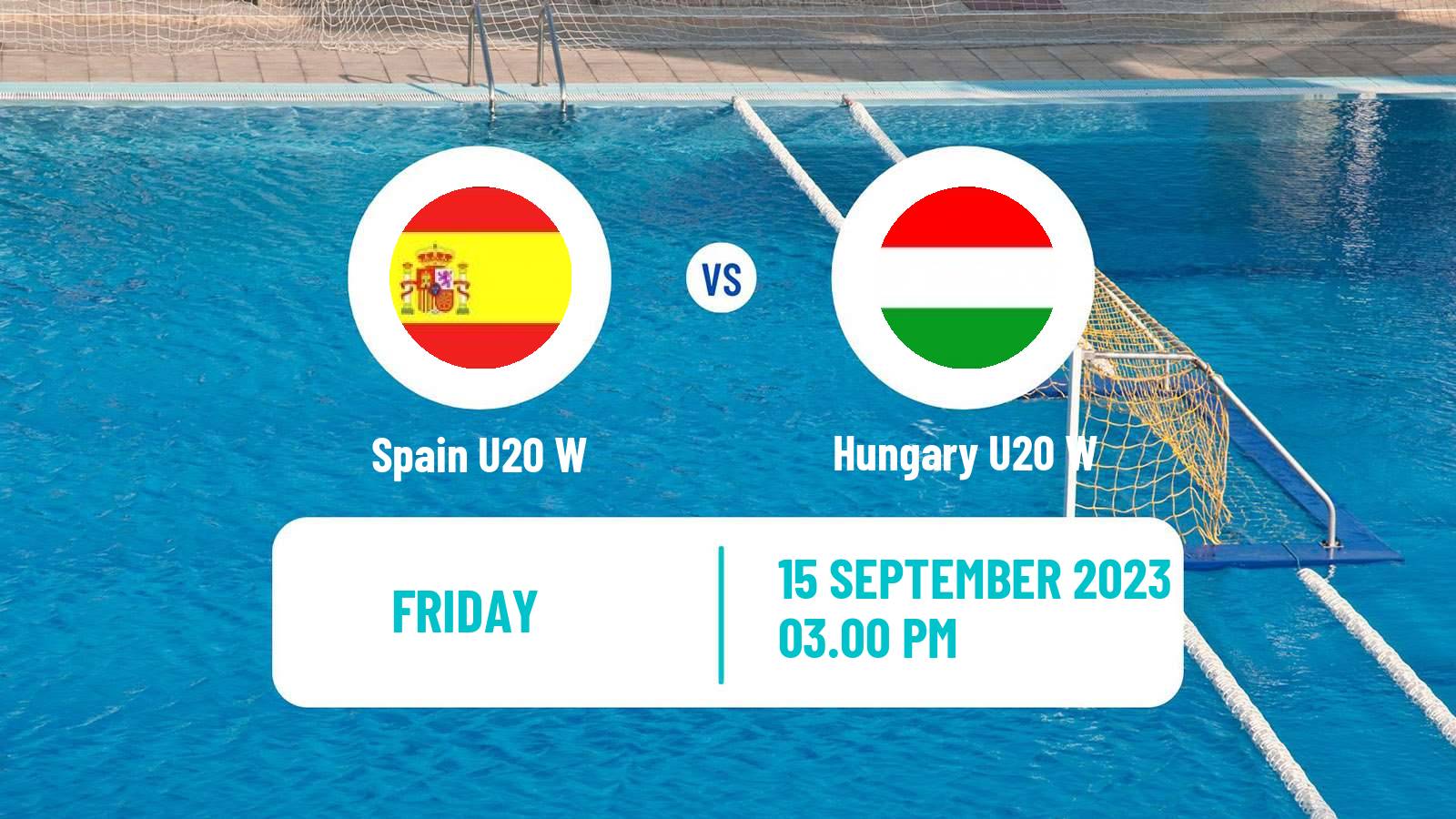 Water polo World Championship Water Polo U20 Women Spain U20 W - Hungary U20 W