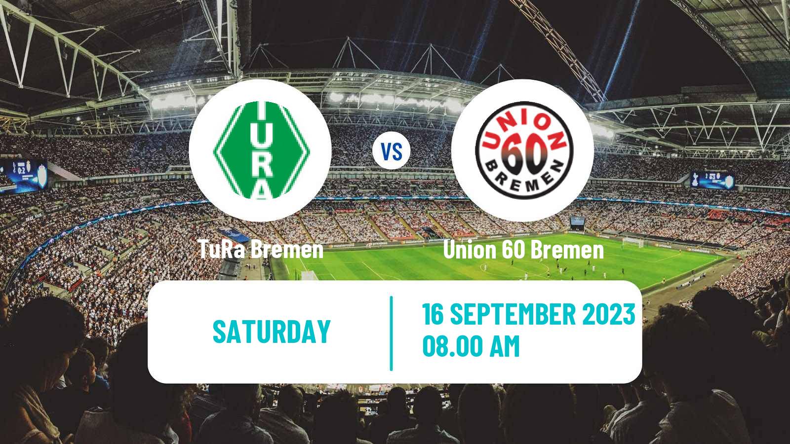Soccer German Oberliga Bremen TuRa Bremen - Union 60 Bremen