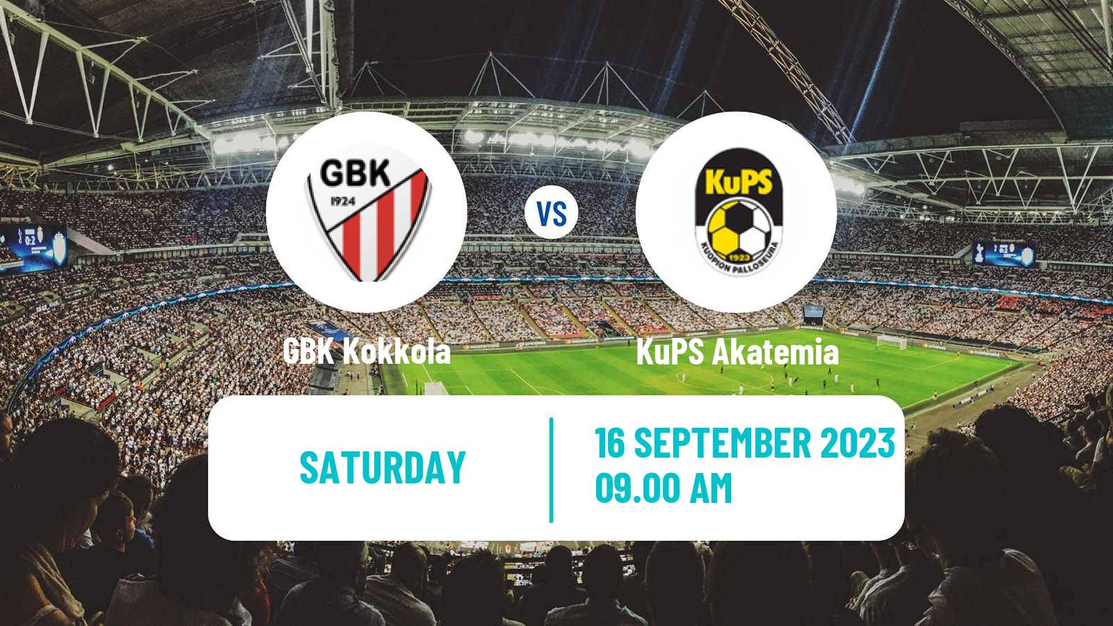 Soccer Finnish Kakkonen Group C GBK Kokkola - KuPS Akatemia