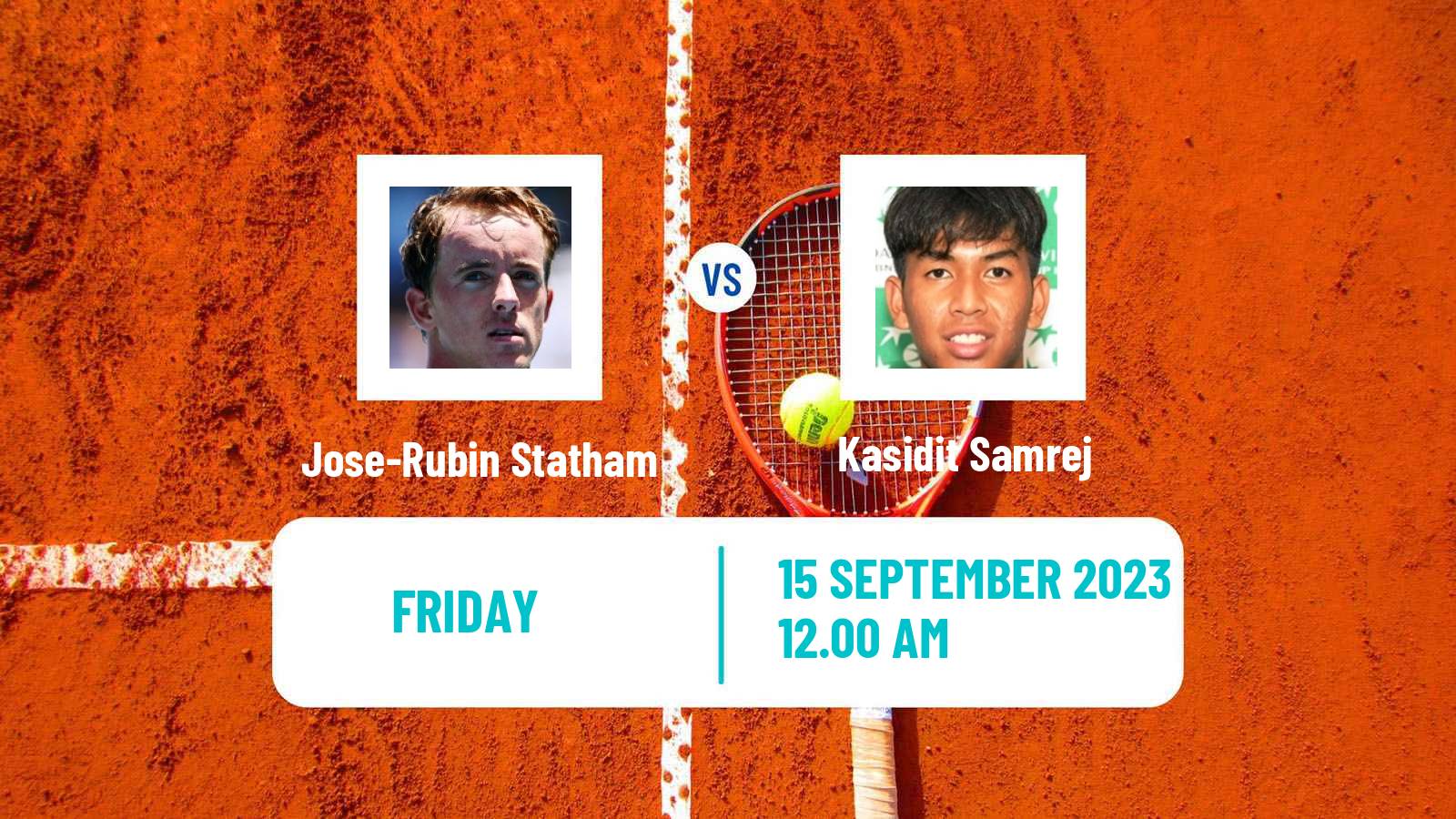Tennis Davis Cup World Group II Jose-Rubin Statham - Kasidit Samrej