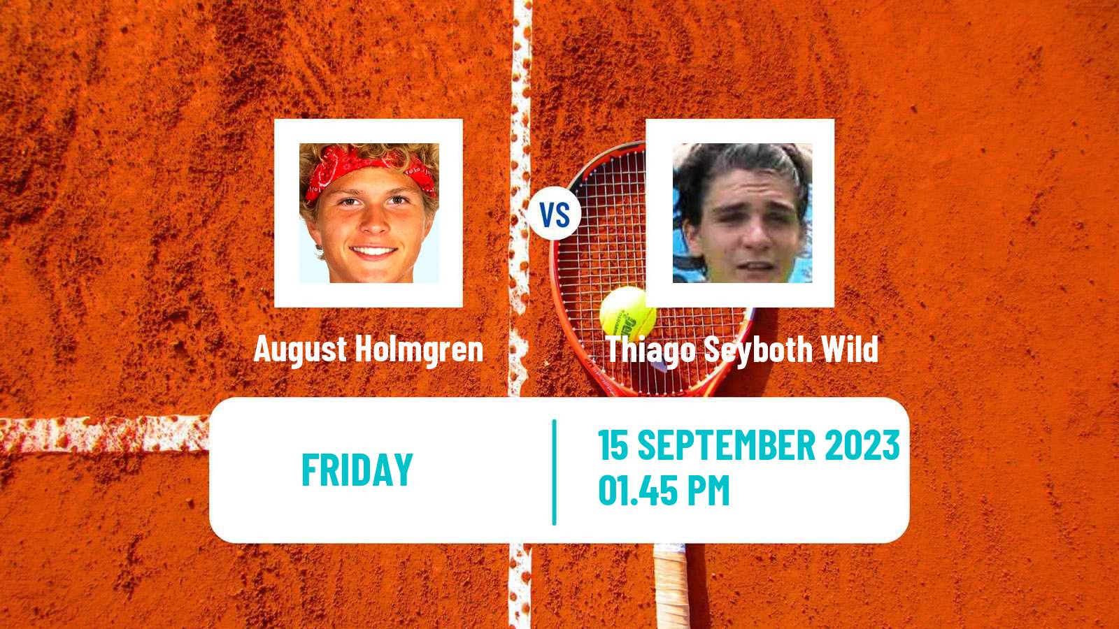 Tennis Davis Cup World Group I August Holmgren - Thiago Seyboth Wild