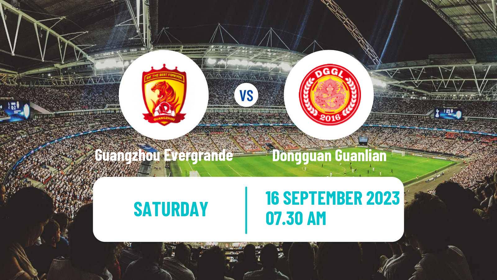 Soccer Chinese Jia League Guangzhou Evergrande - Dongguan Guanlian