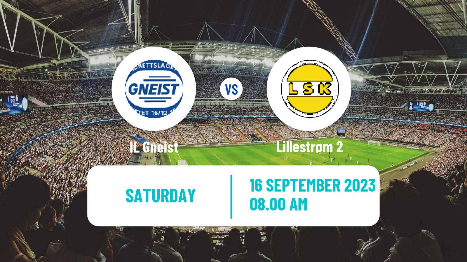 Soccer Norwegian Division 3 - Group 1 Gneist - Lillestrøm 2