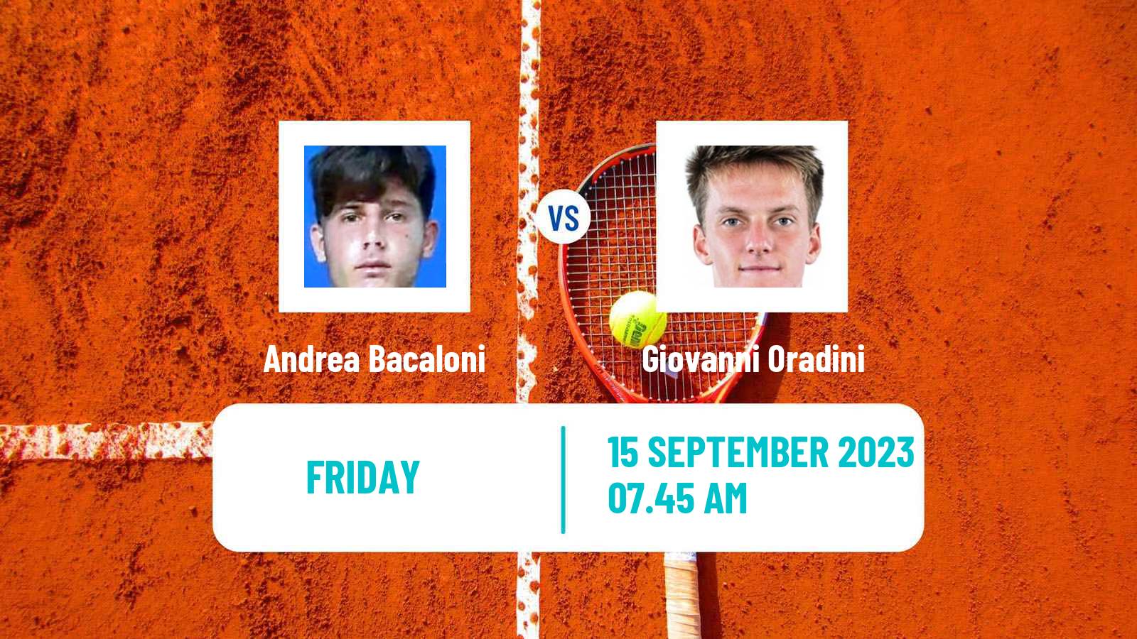 Tennis ITF M25 Pozzuoli Men Andrea Bacaloni - Giovanni Oradini