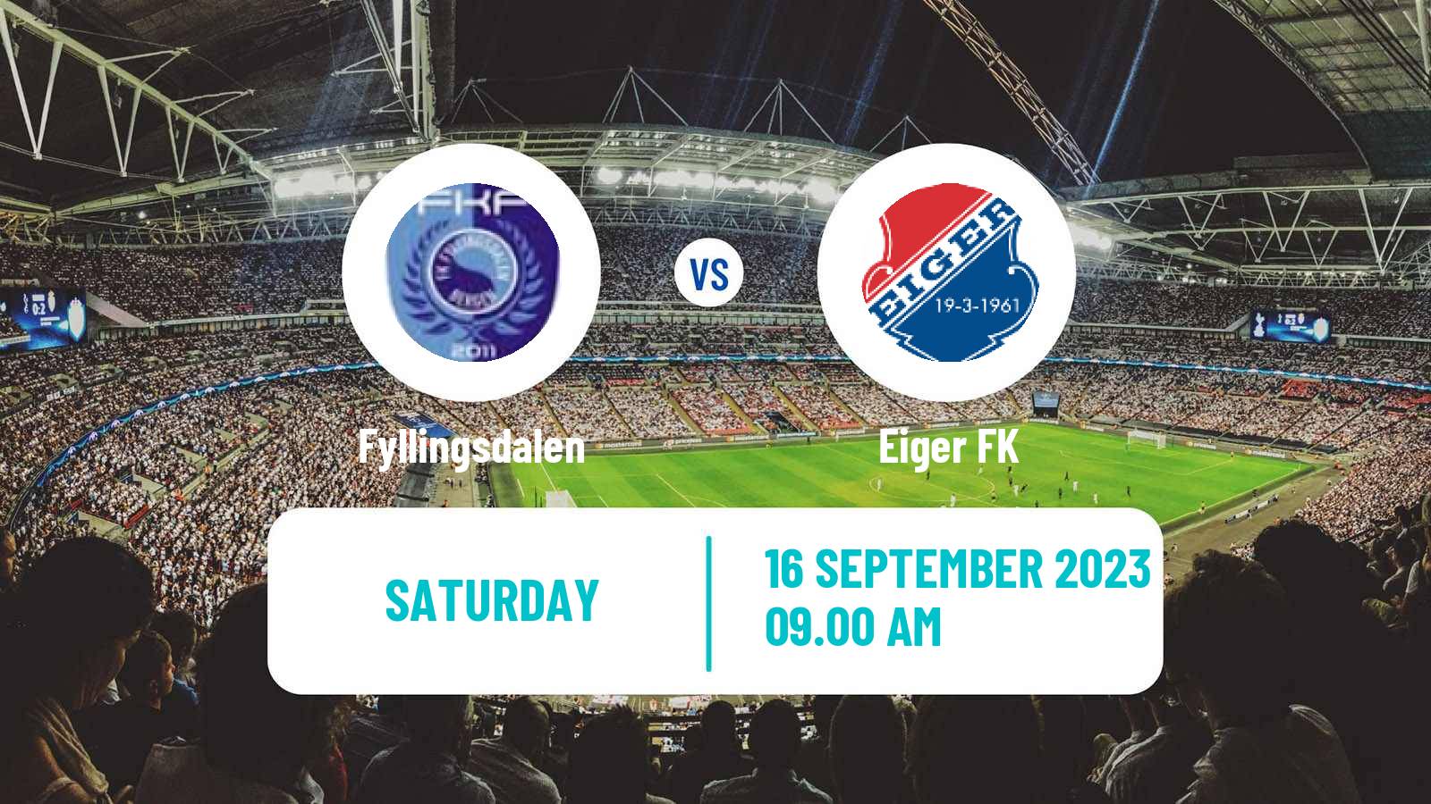 Soccer Norwegian Division 3 - Group 3 Fyllingsdalen - Eiger
