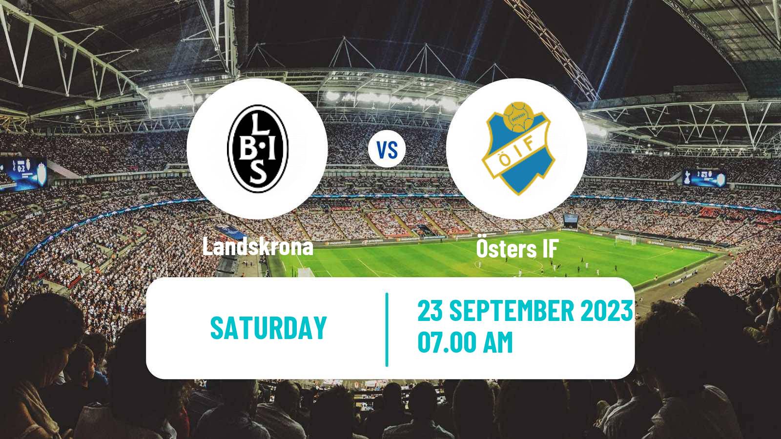 Soccer Swedish Superettan Landskrona - Öster