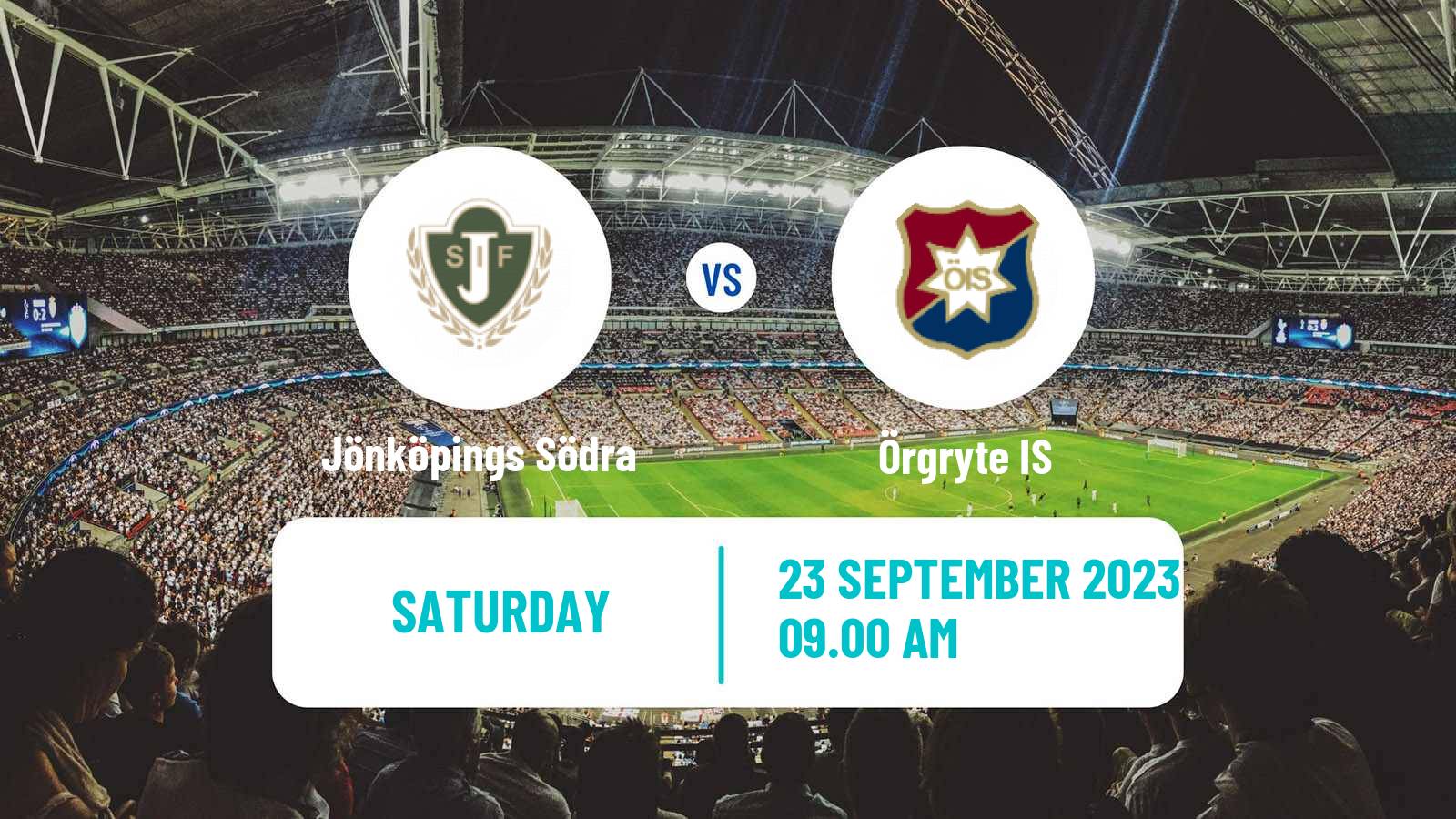 Soccer Swedish Superettan Jönköpings Södra - Örgryte