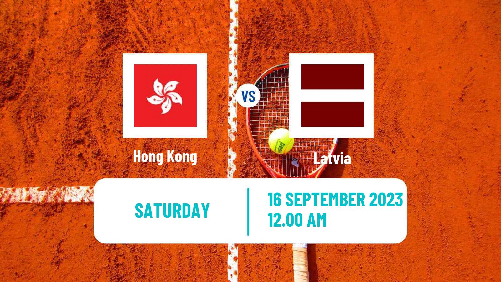 Tennis Davis Cup World Group II Teams Hong Kong - Latvia