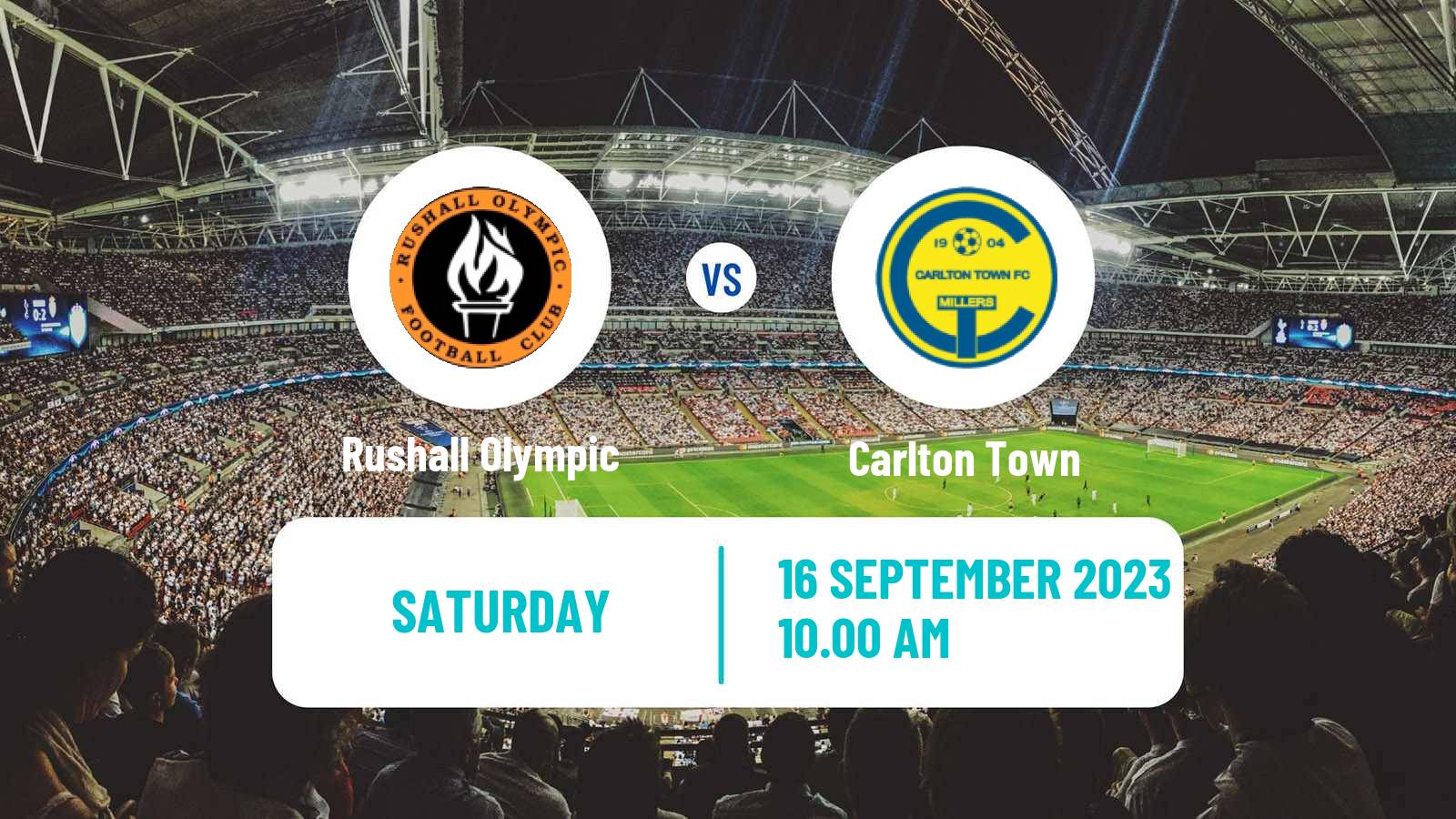 Soccer English FA Cup Rushall Olympic - Carlton Town