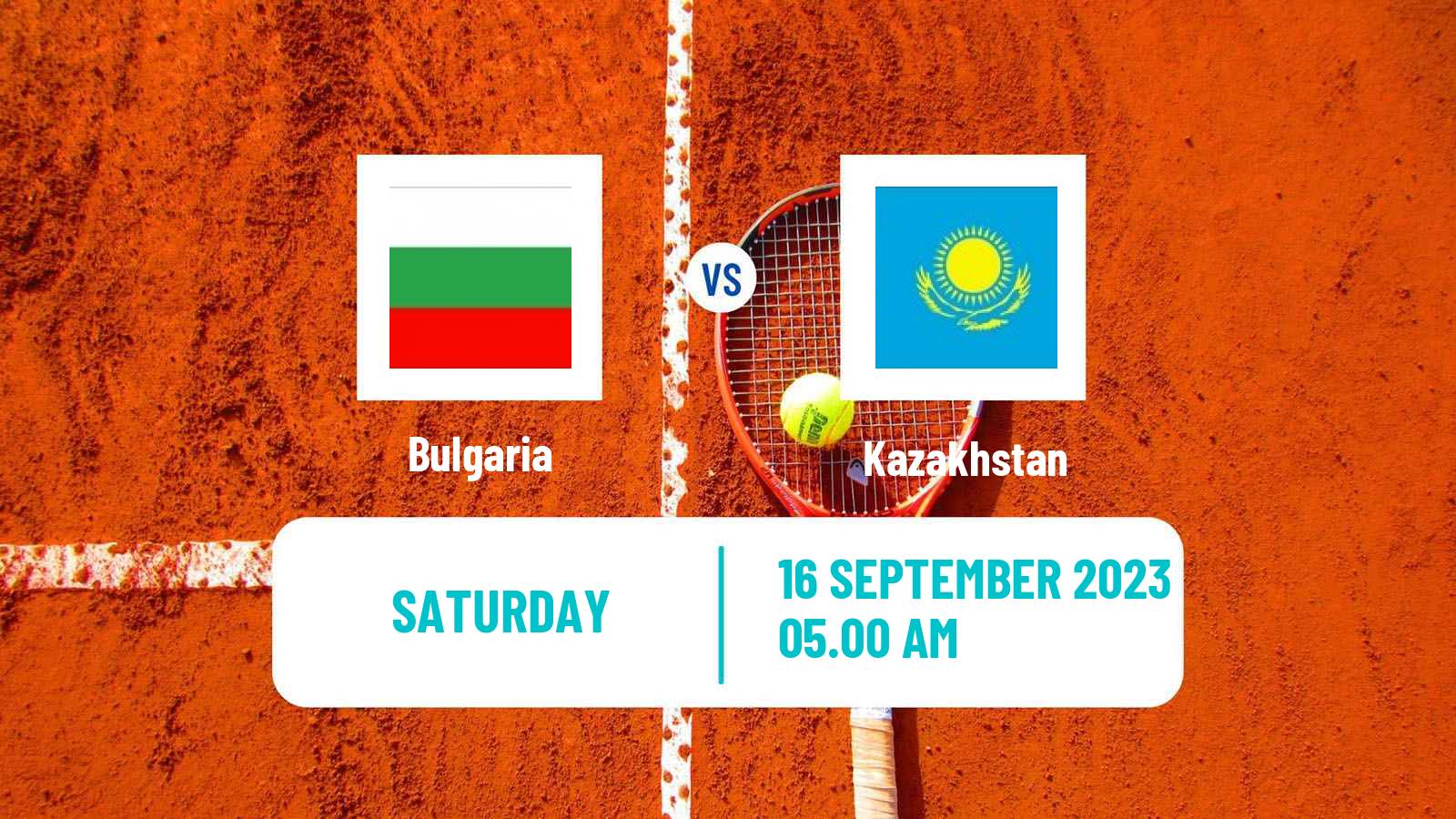 Tennis Davis Cup World Group I Teams Bulgaria - Kazakhstan