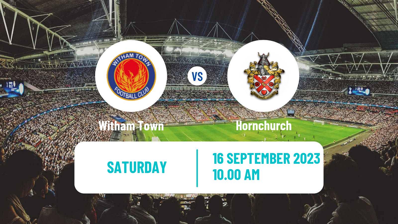 Soccer English FA Cup Witham Town - Hornchurch