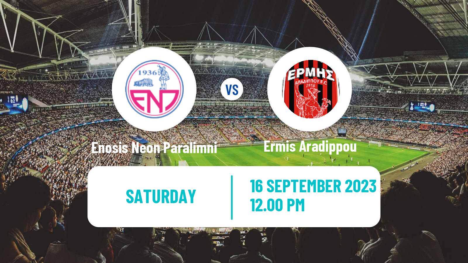 Soccer Cypriot Division 2 Enosis Neon Paralimni - Ermis Aradippou