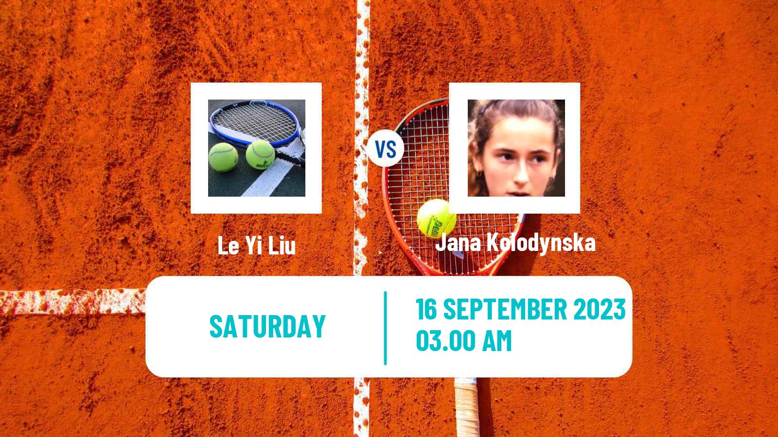 Tennis WTA Guangzhou Le Yi Liu - Jana Kolodynska