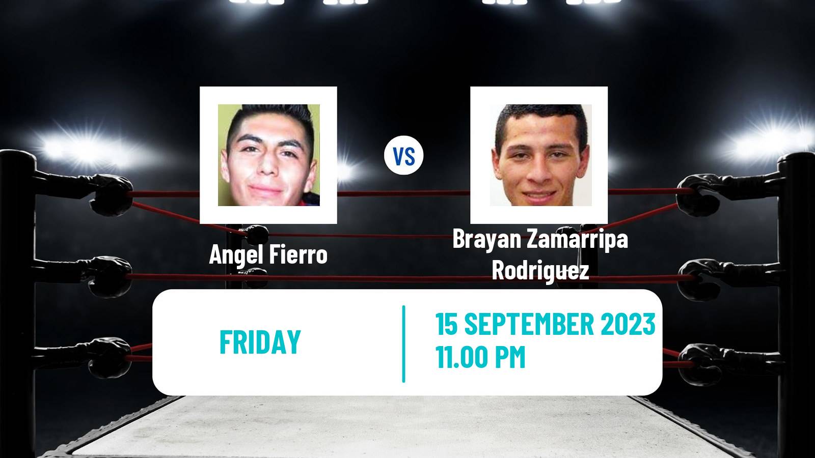 Boxing Lightweight WBO Nabo Title Men Angel Fierro - Brayan Zamarripa Rodriguez