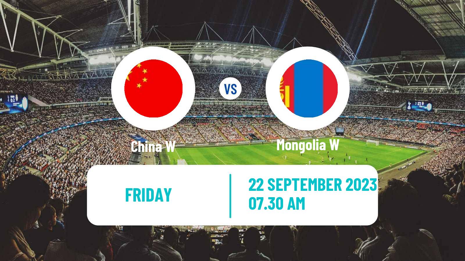 Soccer Asian Games Football Women China W - Mongolia W