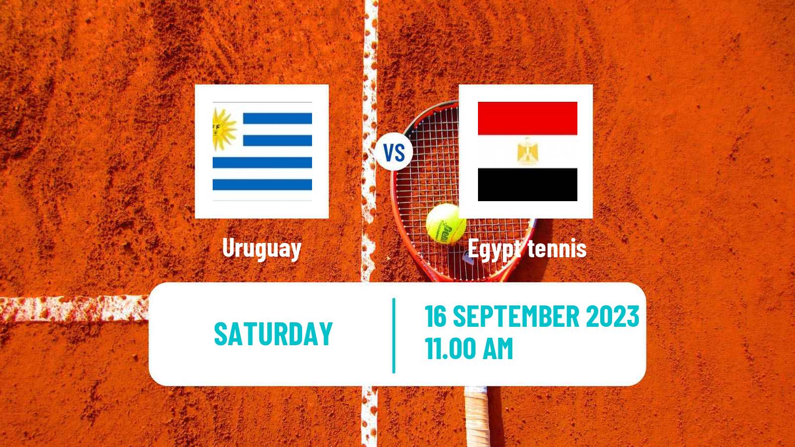 Tennis Davis Cup World Group II Teams Uruguay - Egypt