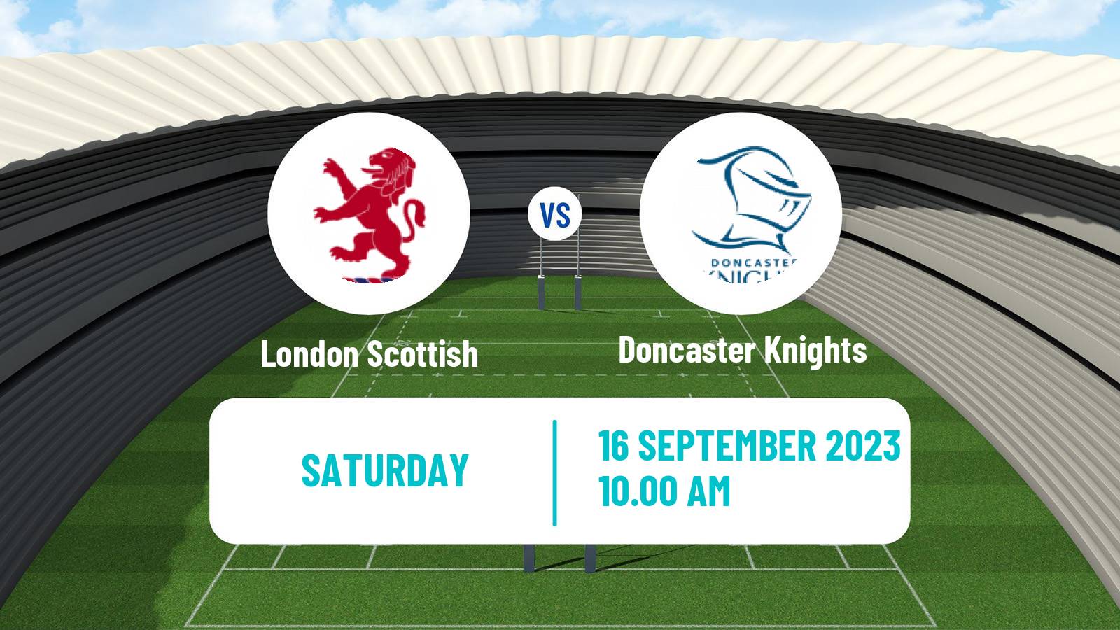 Rugby union English Premiership Rugby Cup London Scottish - Doncaster Knights