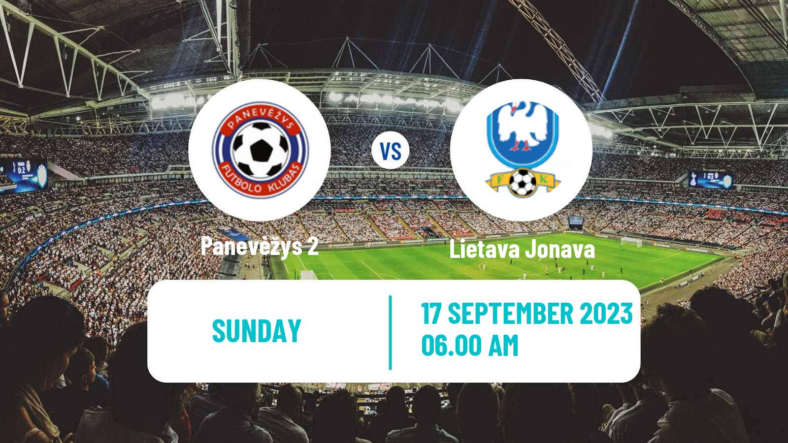 Soccer Lithuanian Division 2 Panevėžys 2 - Lietava Jonava