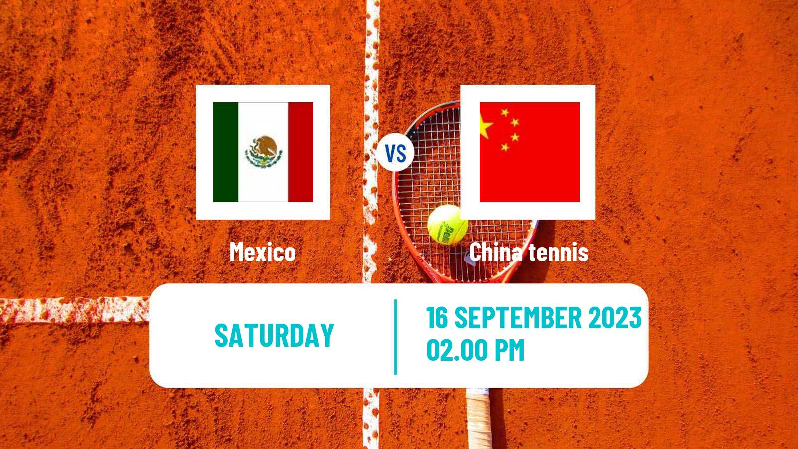 Tennis Davis Cup World Group II Teams Mexico - China