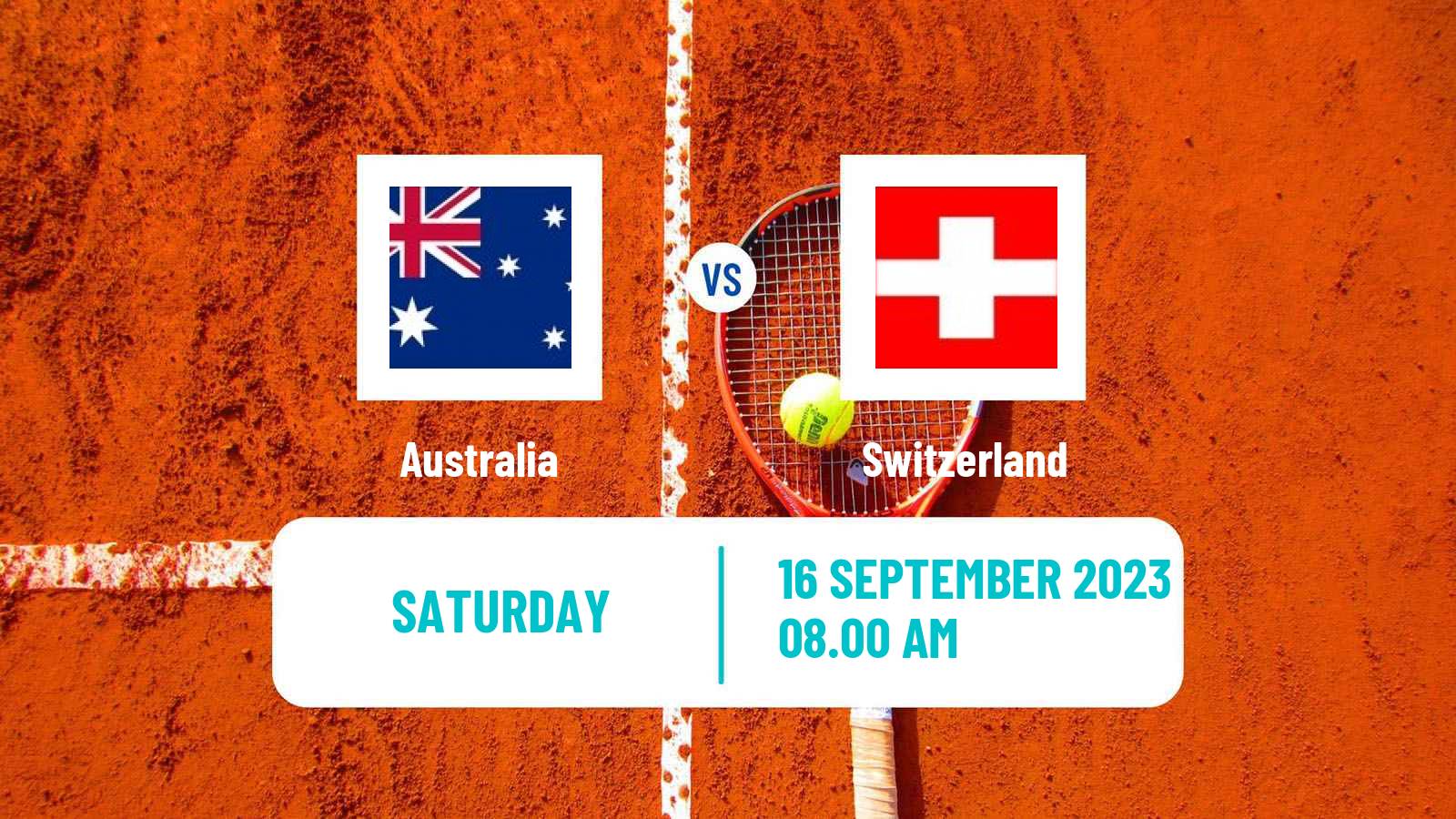 Tennis Davis Cup - World Group Teams Australia - Switzerland