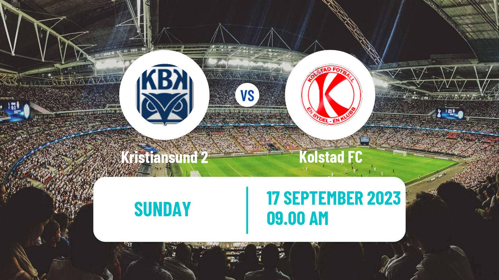 Soccer Norwegian Division 3 - Group 5 Kristiansund 2 - Kolstad