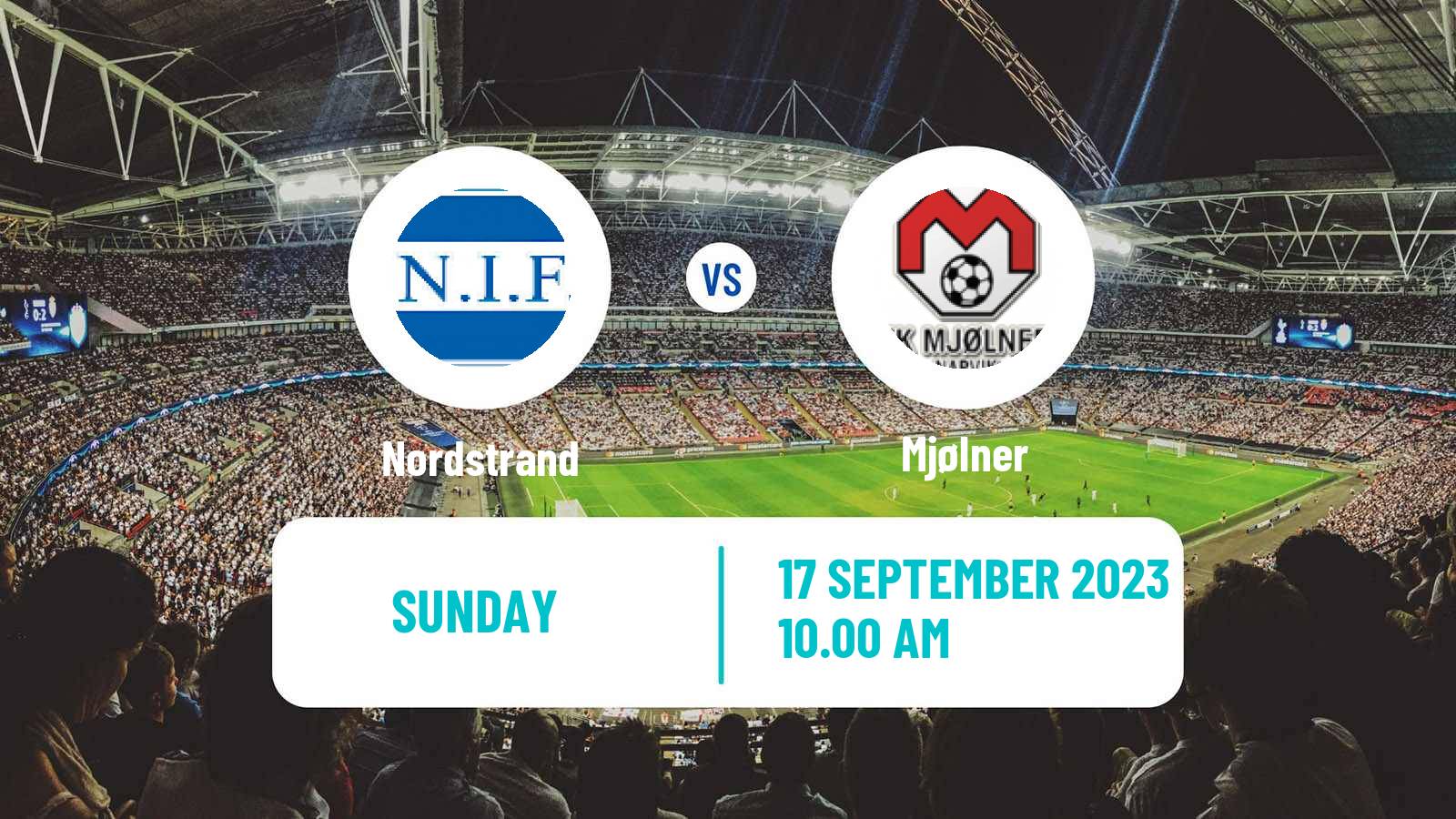Soccer Norwegian Division 3 - Group 6 Nordstrand - Mjølner