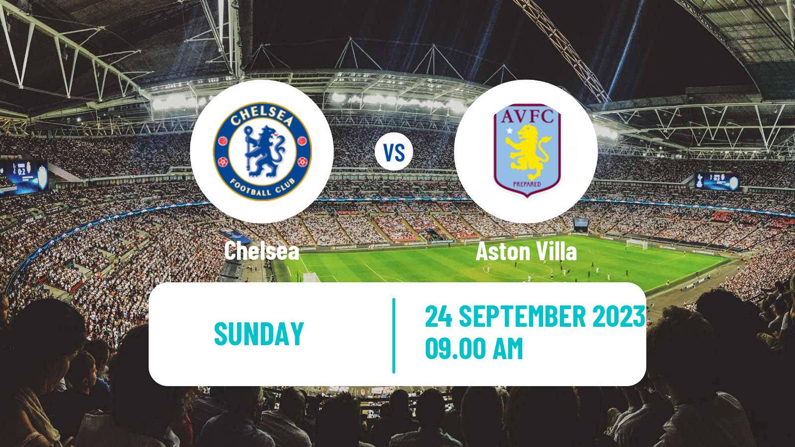 Soccer English Premier League Chelsea - Aston Villa