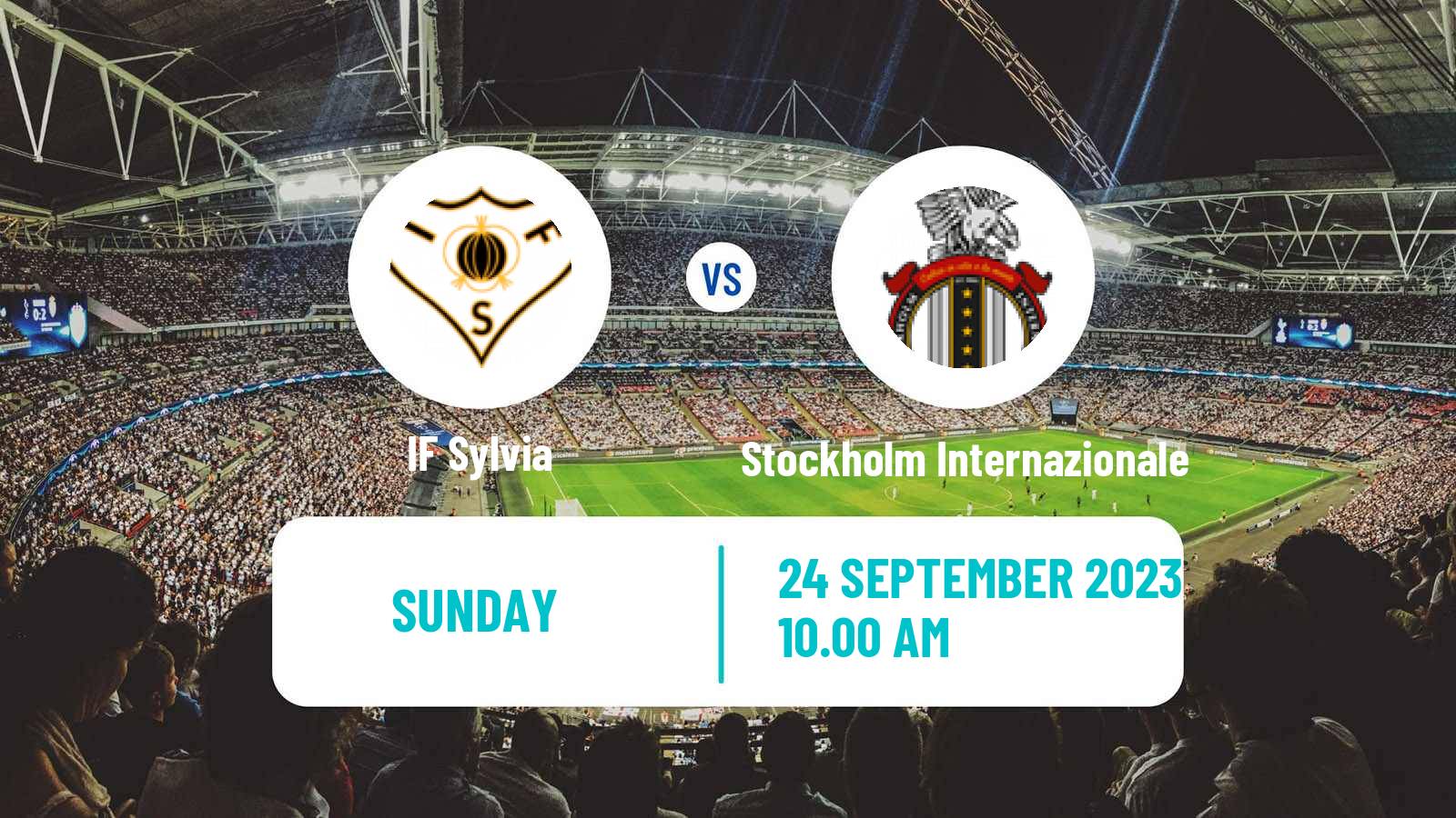 Soccer Swedish Division 1 Norra Sylvia - Stockholm Internazionale