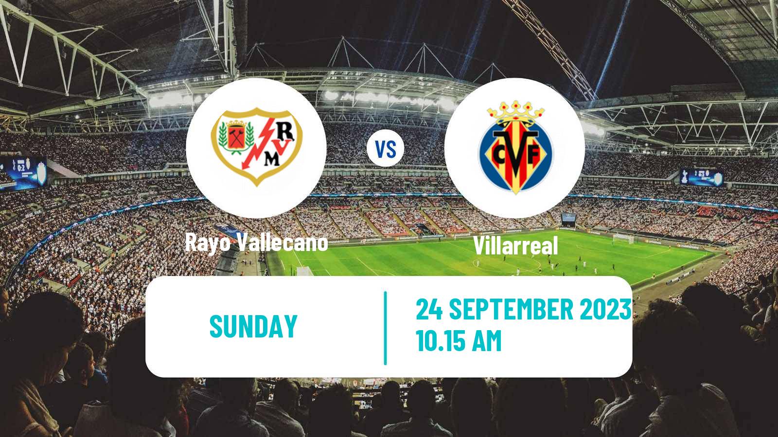 Soccer Spanish LaLiga Rayo Vallecano - Villarreal
