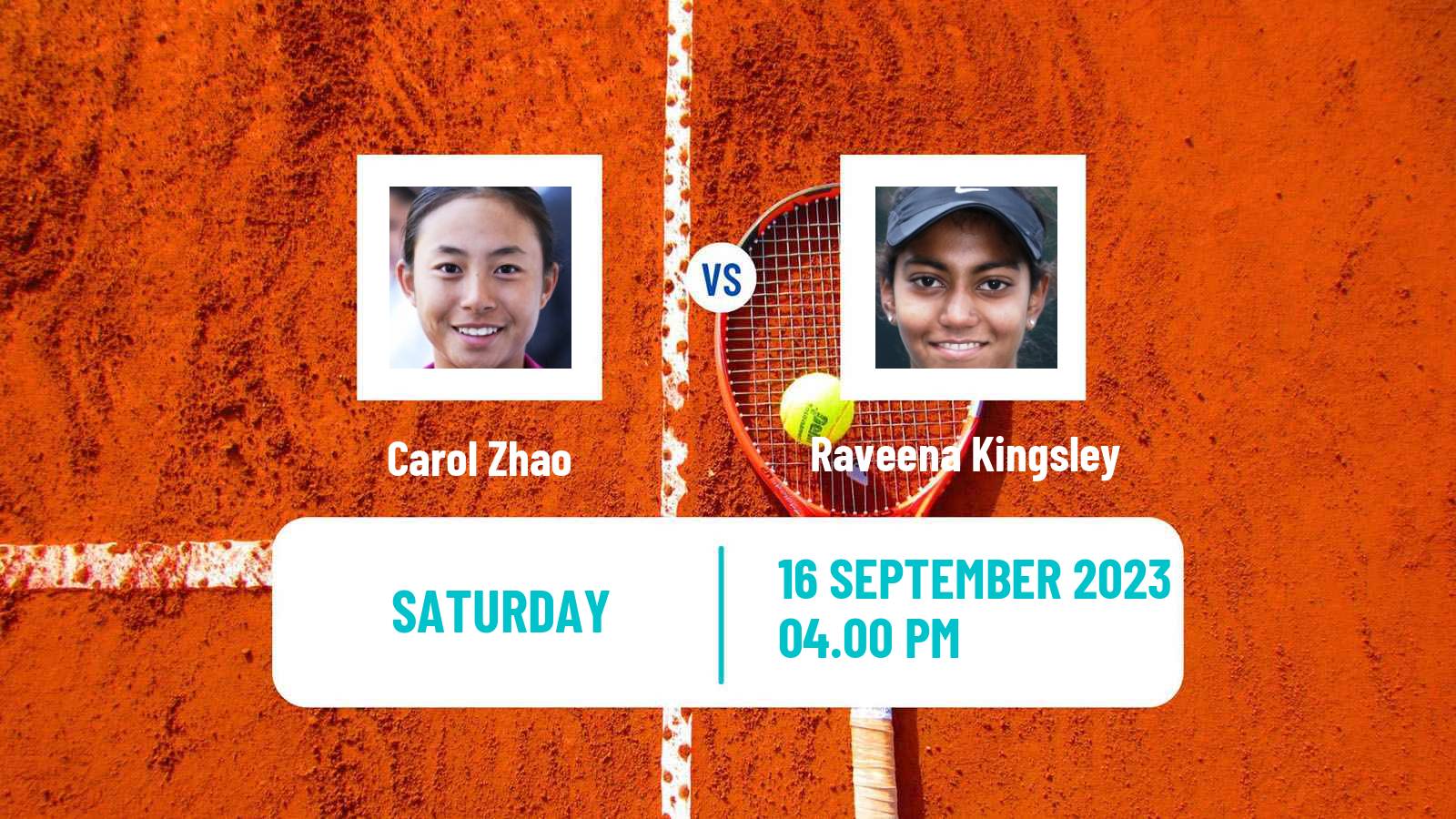 Tennis WTA Guadalajara Carol Zhao - Raveena Kingsley