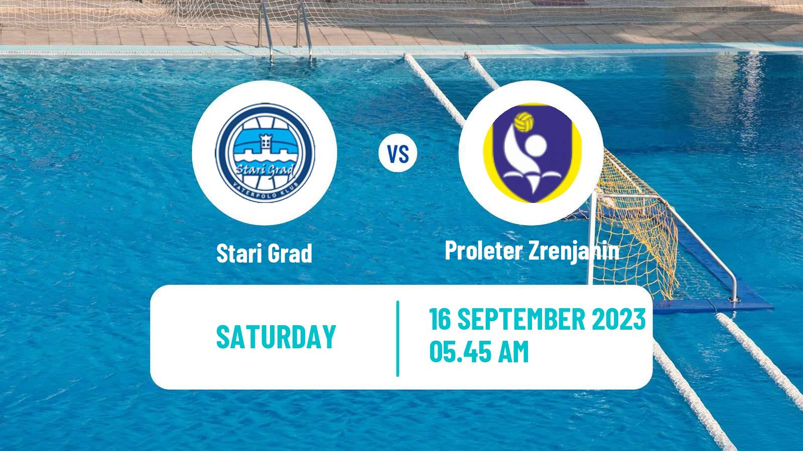 Water polo Serbian Super Liga Water Polo Stari Grad - Proleter Zrenjanin