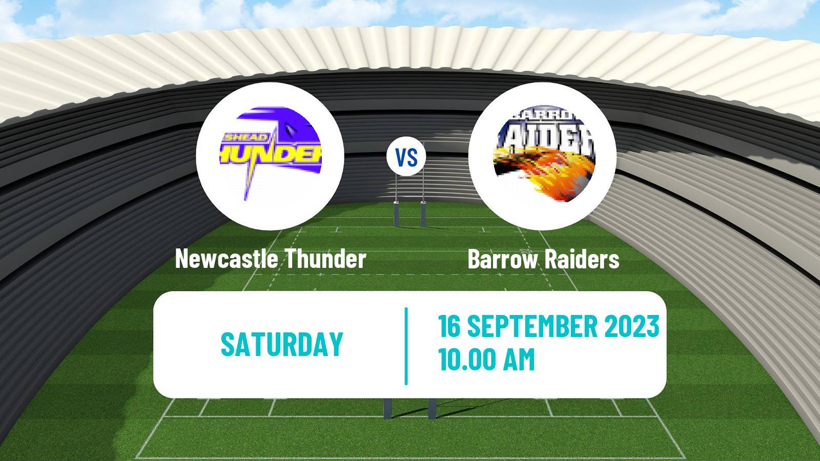 Rugby league English Championship Rugby League Newcastle Thunder - Barrow Raiders