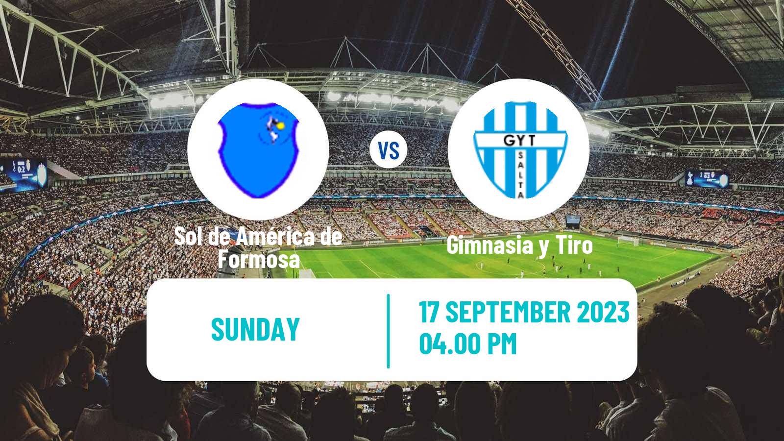 Soccer Argentinian Torneo Federal Sol de América de Formosa - Gimnasia y Tiro