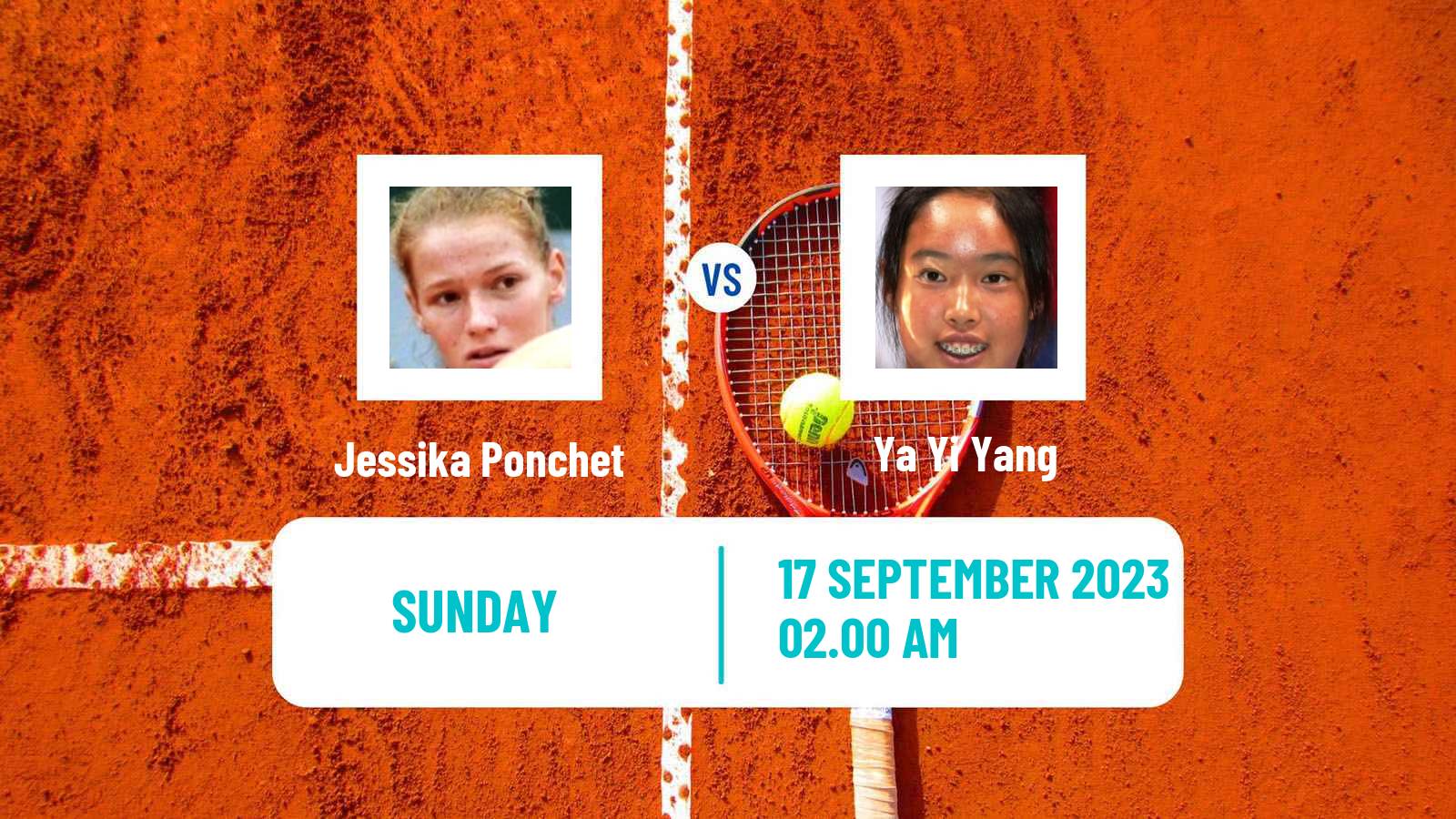 Tennis WTA Guangzhou Jessika Ponchet - Ya Yi Yang