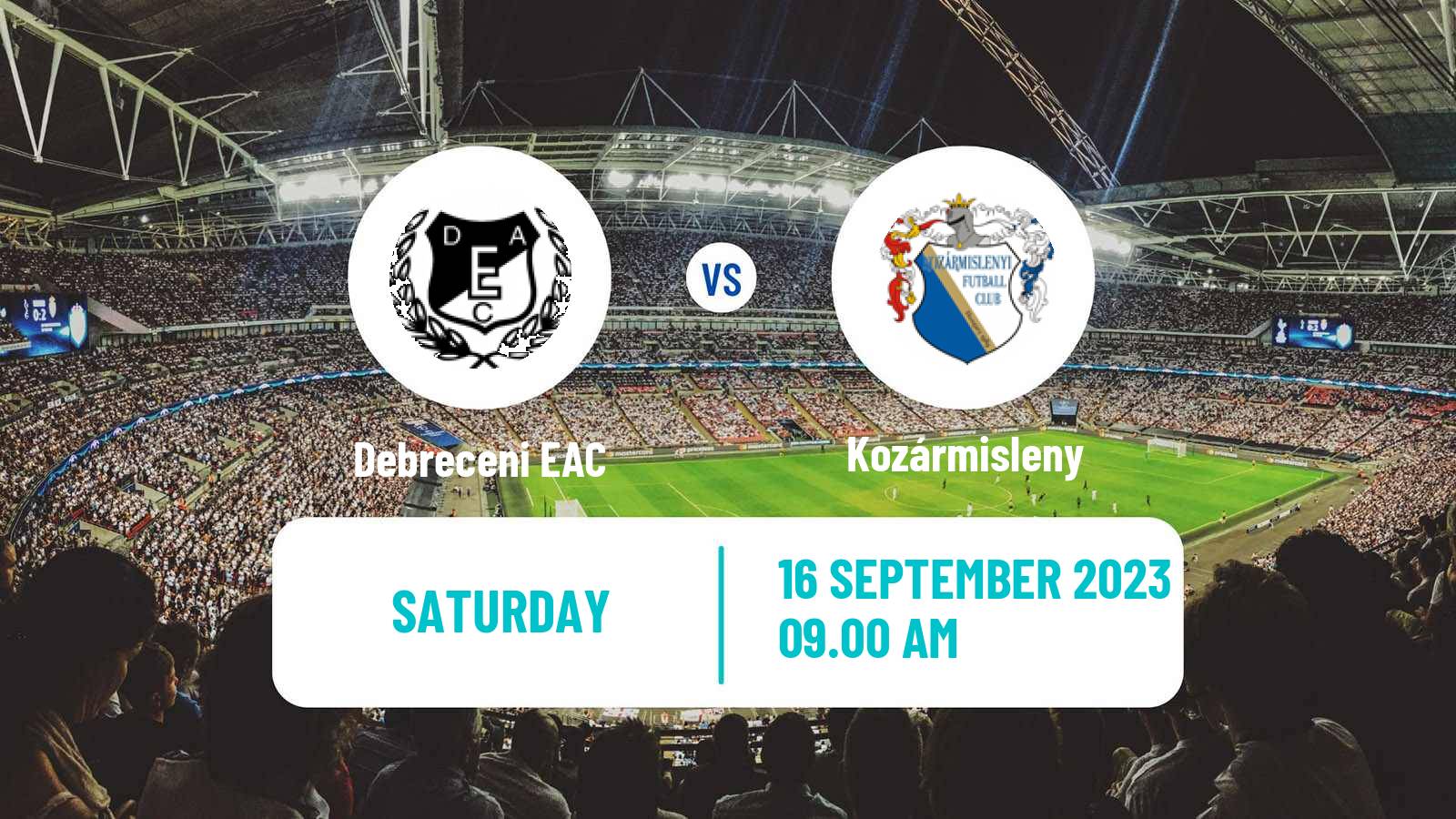 Soccer Hungarian Cup Debreceni EAC - Kozármisleny